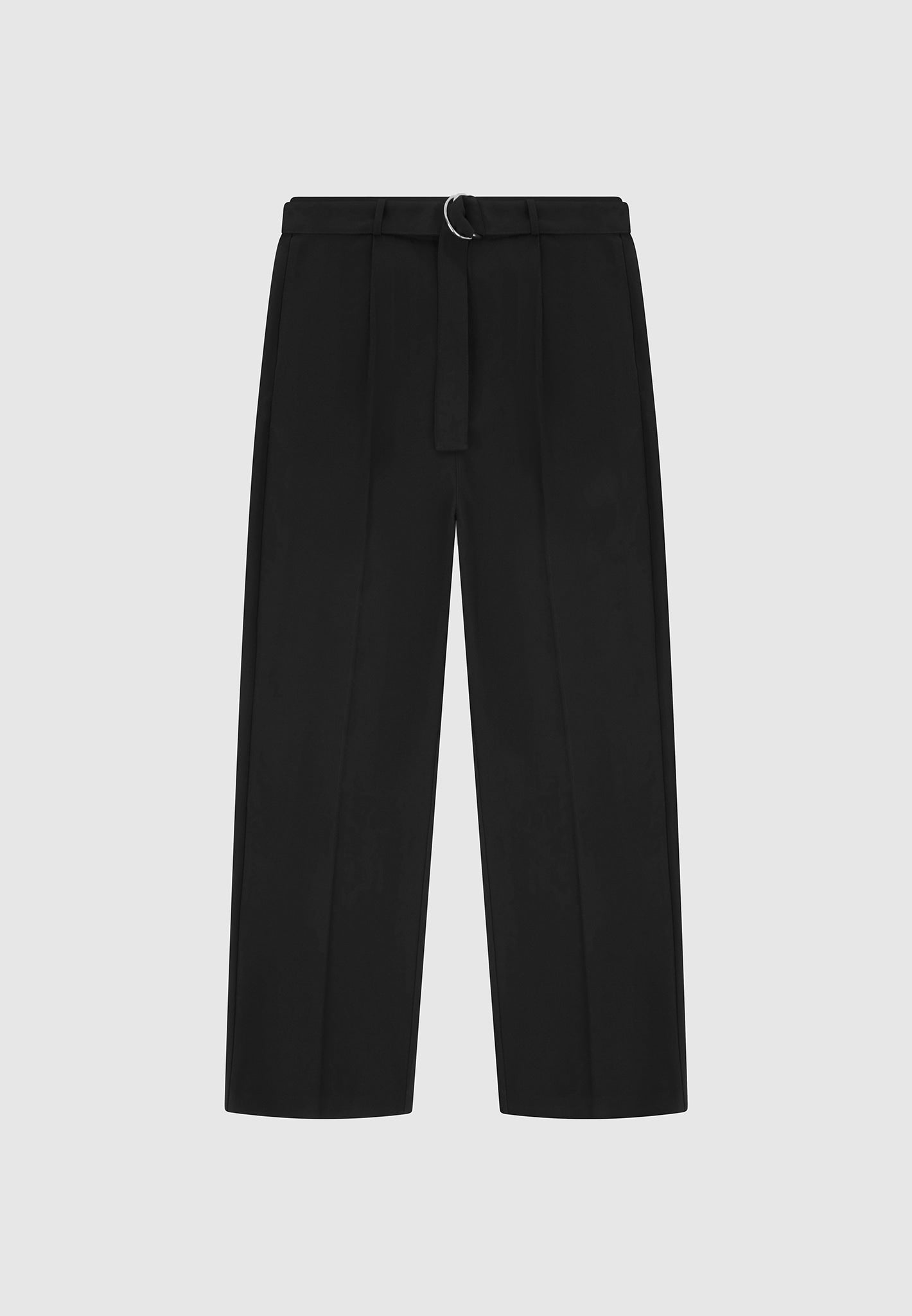 Belted Woven Trousers