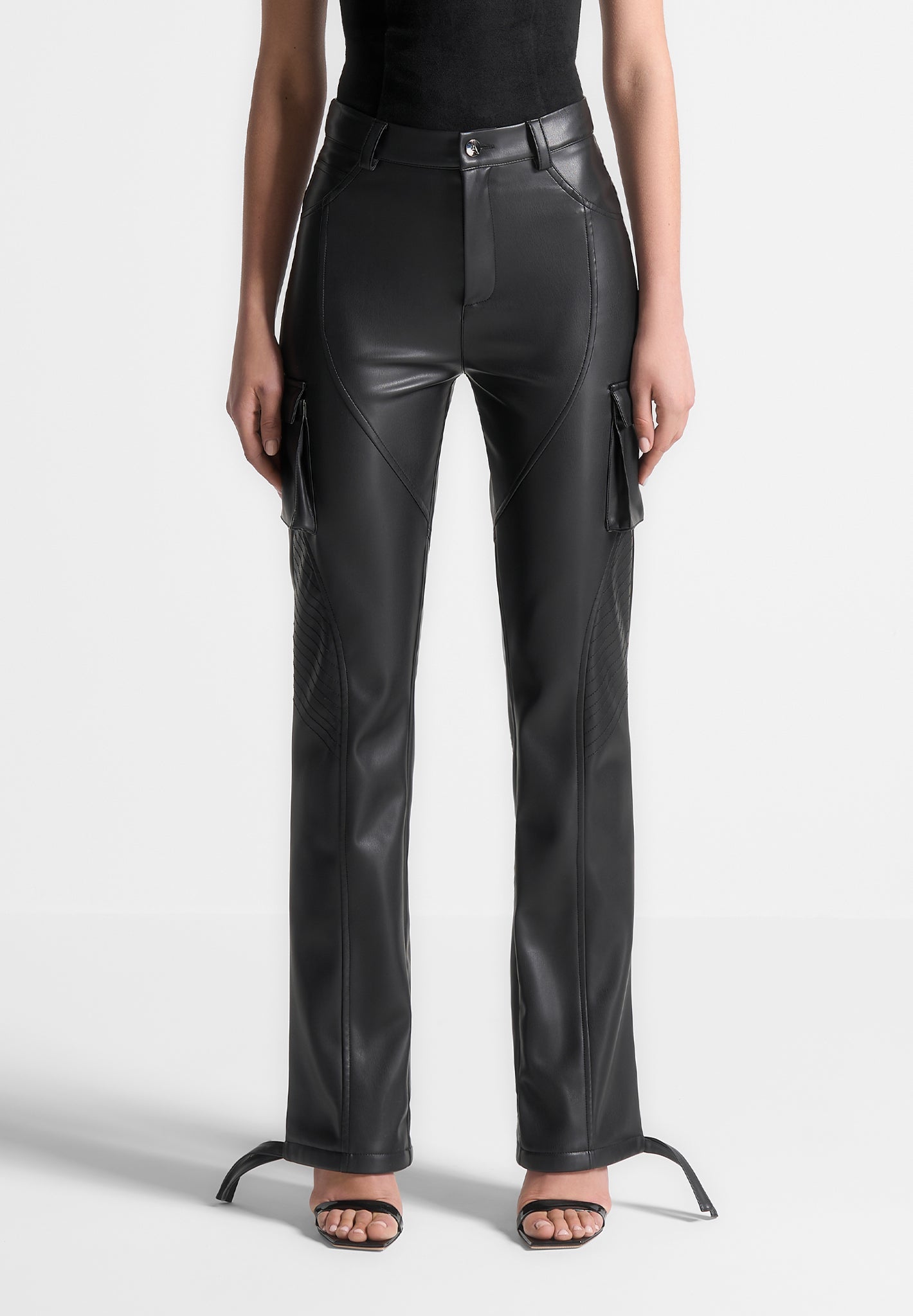 Womens Black Leather Pants In Canada