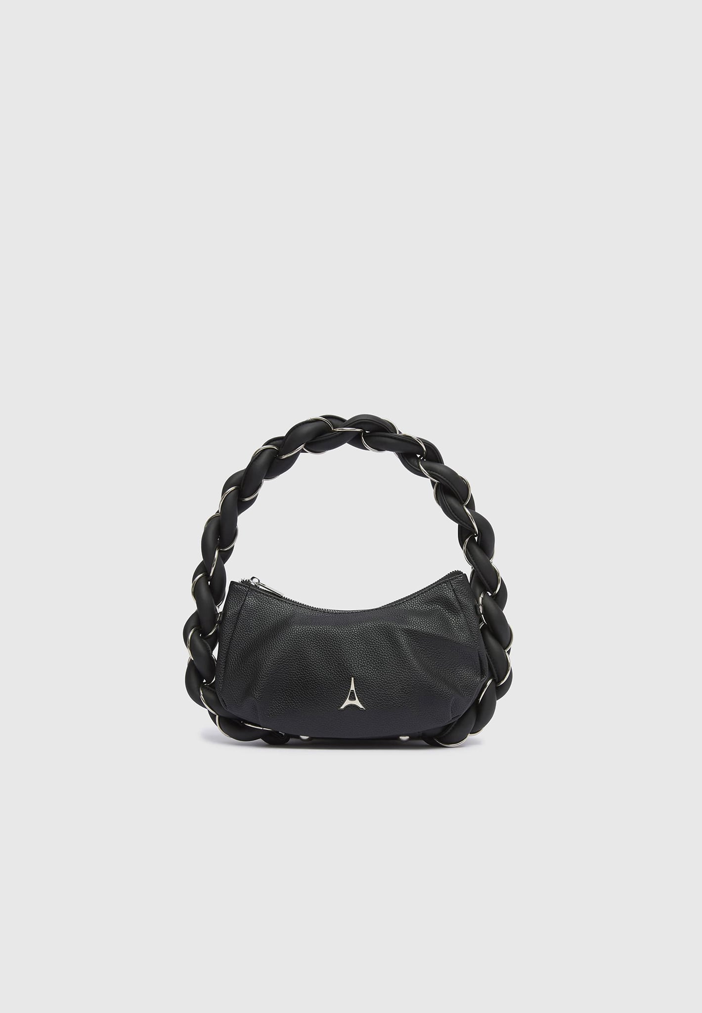 Women's Chain Plaited Rope Handbag - Black - One size - Manière De Voir