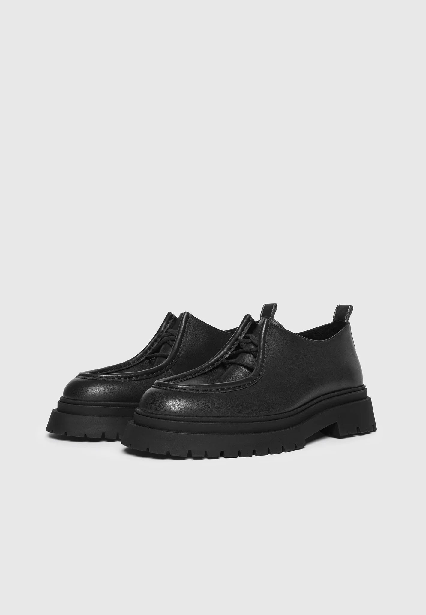 Lille - Leather Lace Up Shoe - Black 