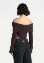 zip-detail-knit-bandeau-top-brown