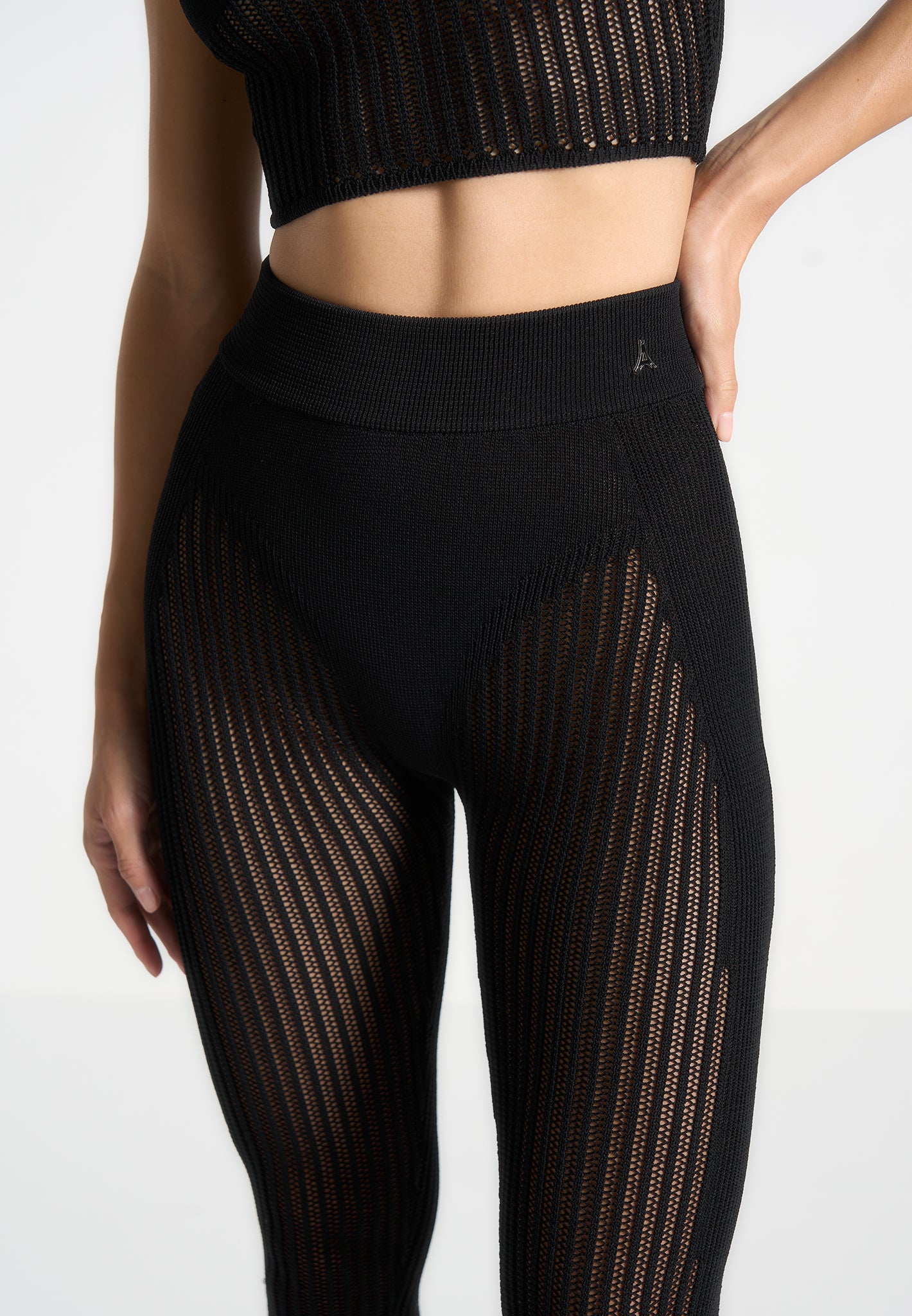 knitted-contour-footsie-leggings-black