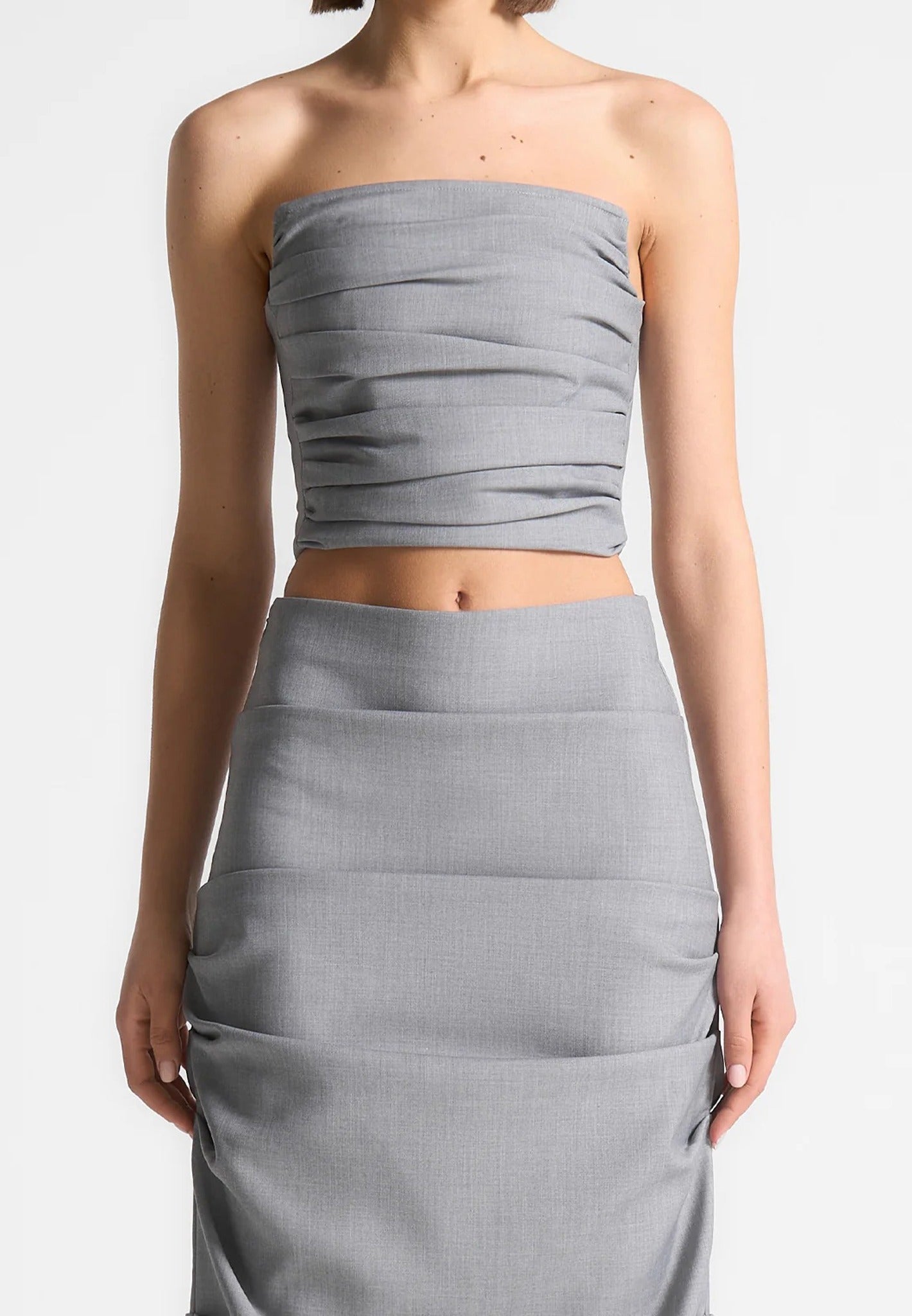 tailored-pleated-bandeau-corset-top-grey