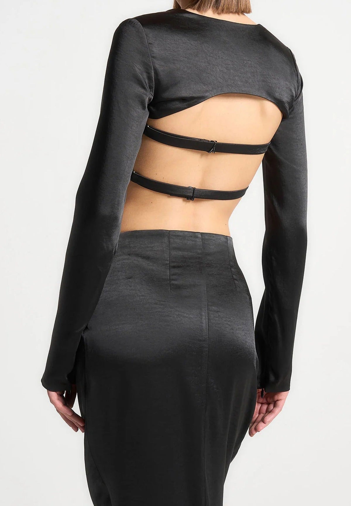 satin-drape-bandeau-bolero-top-black