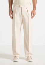 relaxed-fit-twill-pleated-tailored-trousers-cream