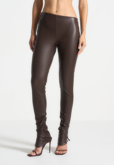 leather-angled-waistband-leggings-brown