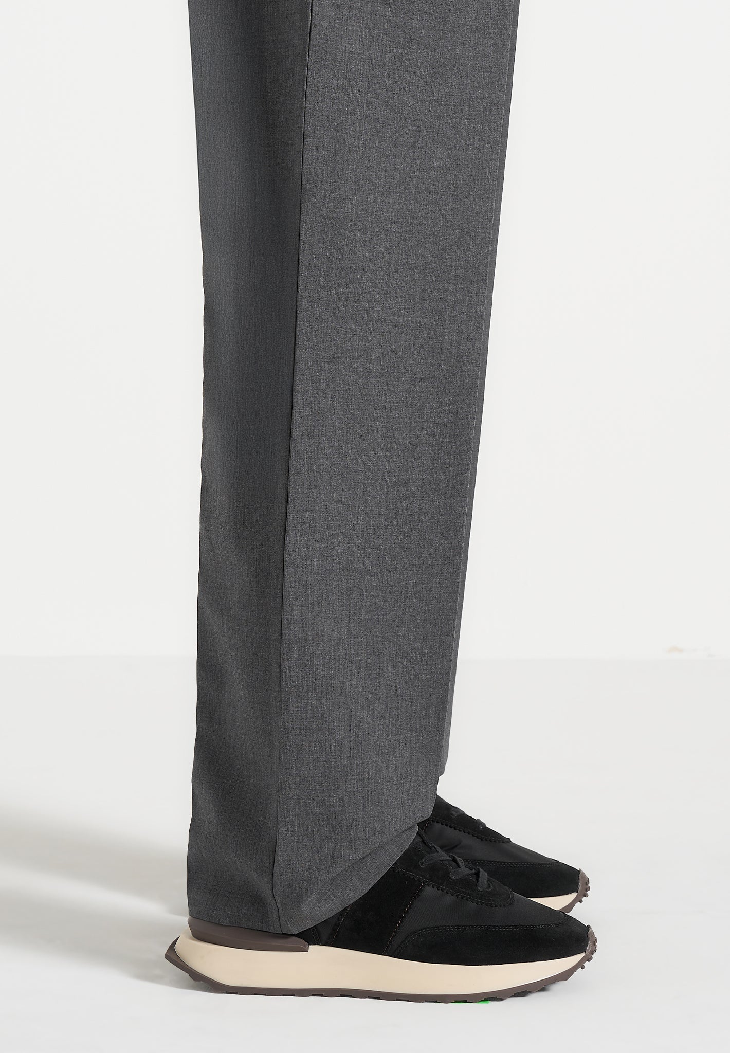 Monaco - Suede and Nylon Runner - Black