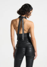 leather-draped-halterneck-top-black