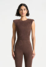 wide-shoulder-suede-bodysuit-brown