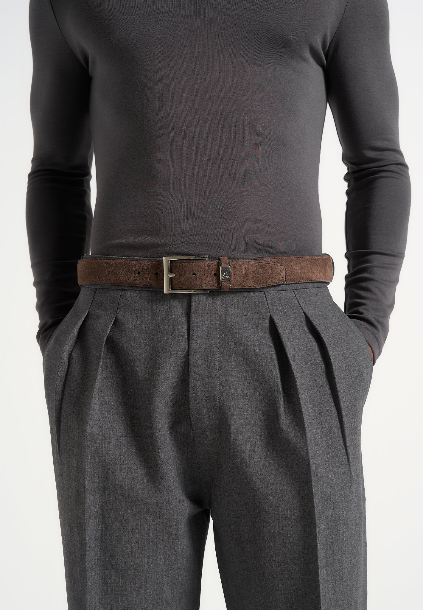 Lionel - Suede Belt - Brown