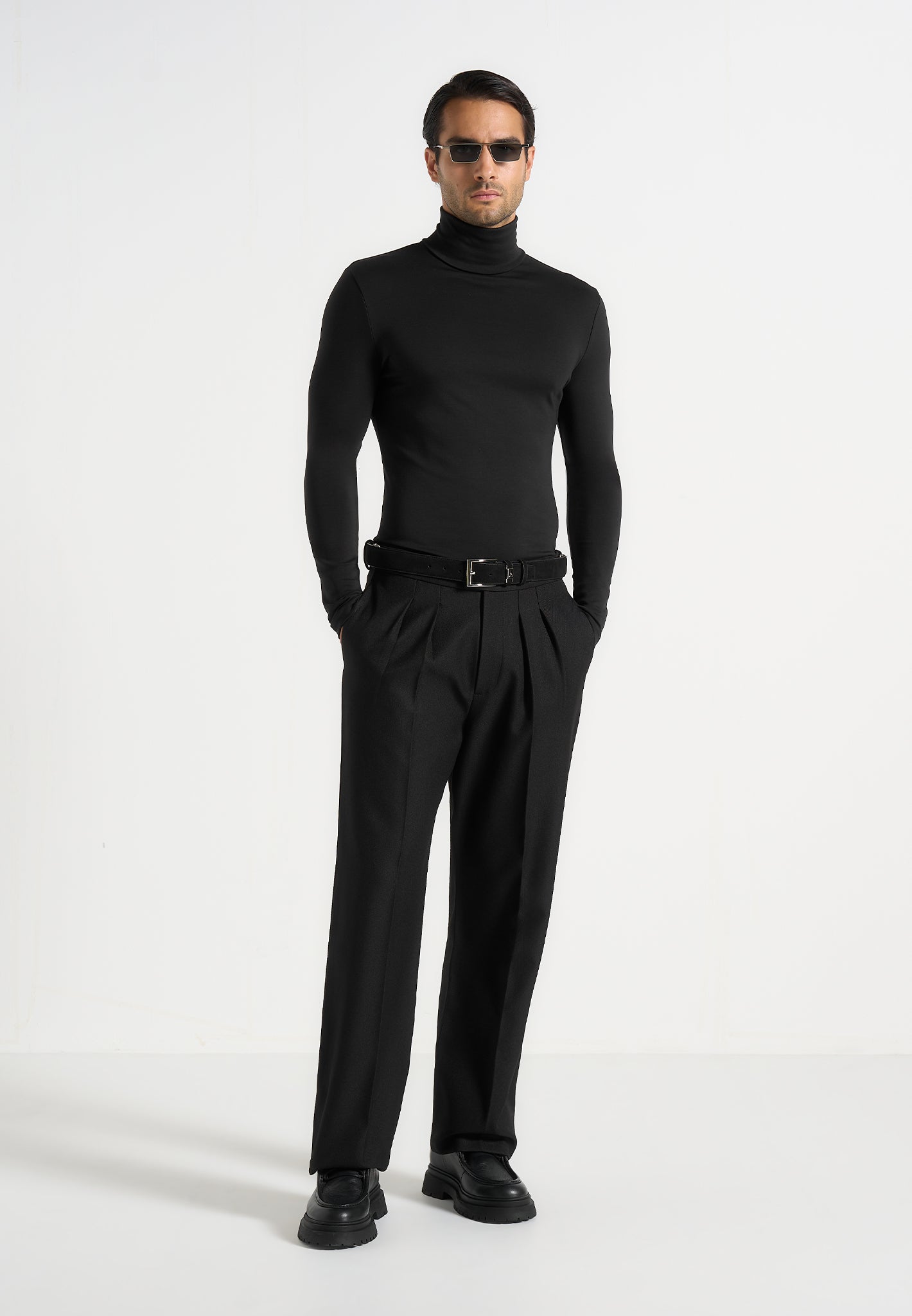 Lionel - Suede Belt - Black