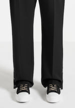 Vienna - Suede Contrast Stitch Sneaker - Black