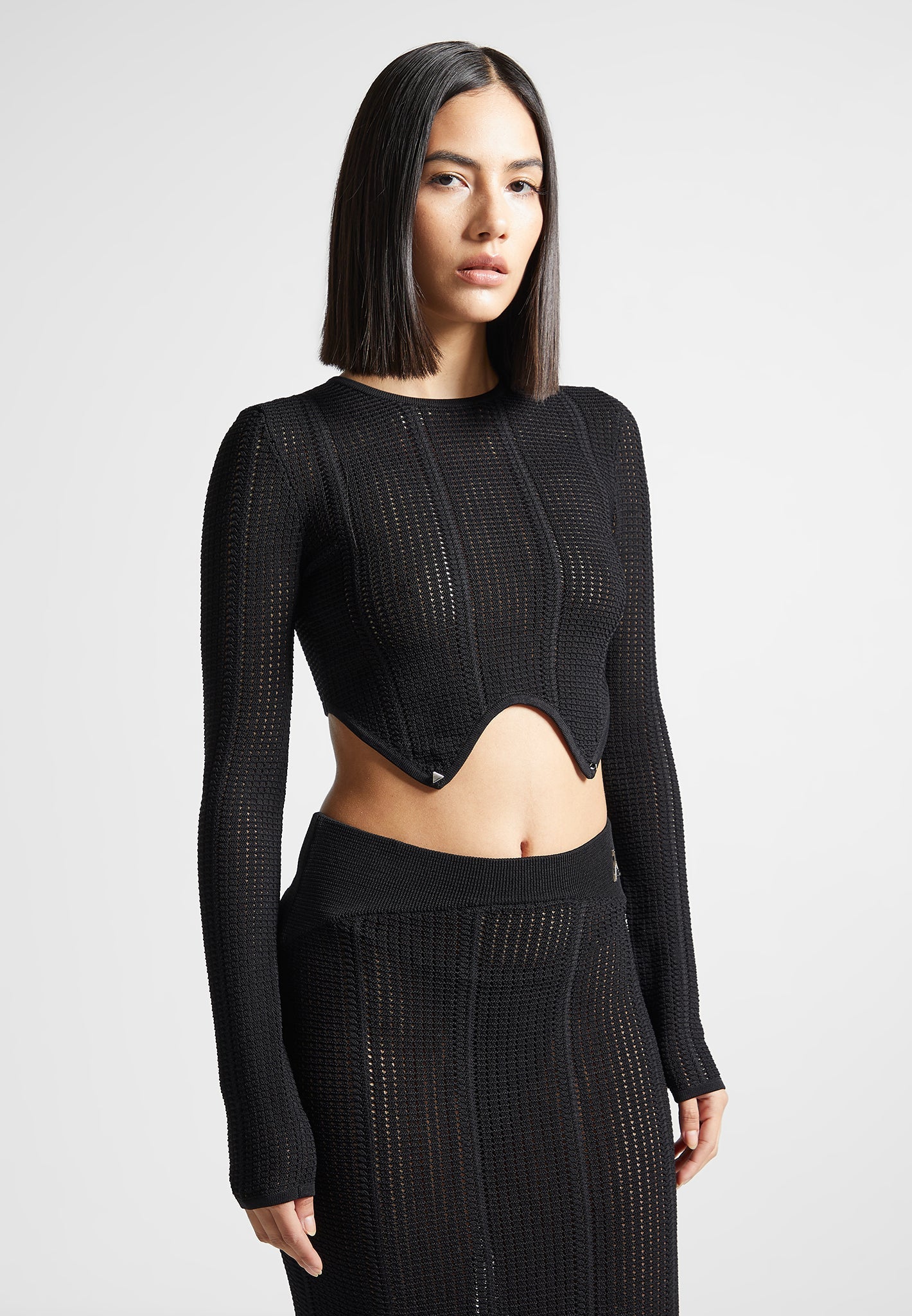 2-in-1-long-sleeve-knitted-midaxi-dress-black