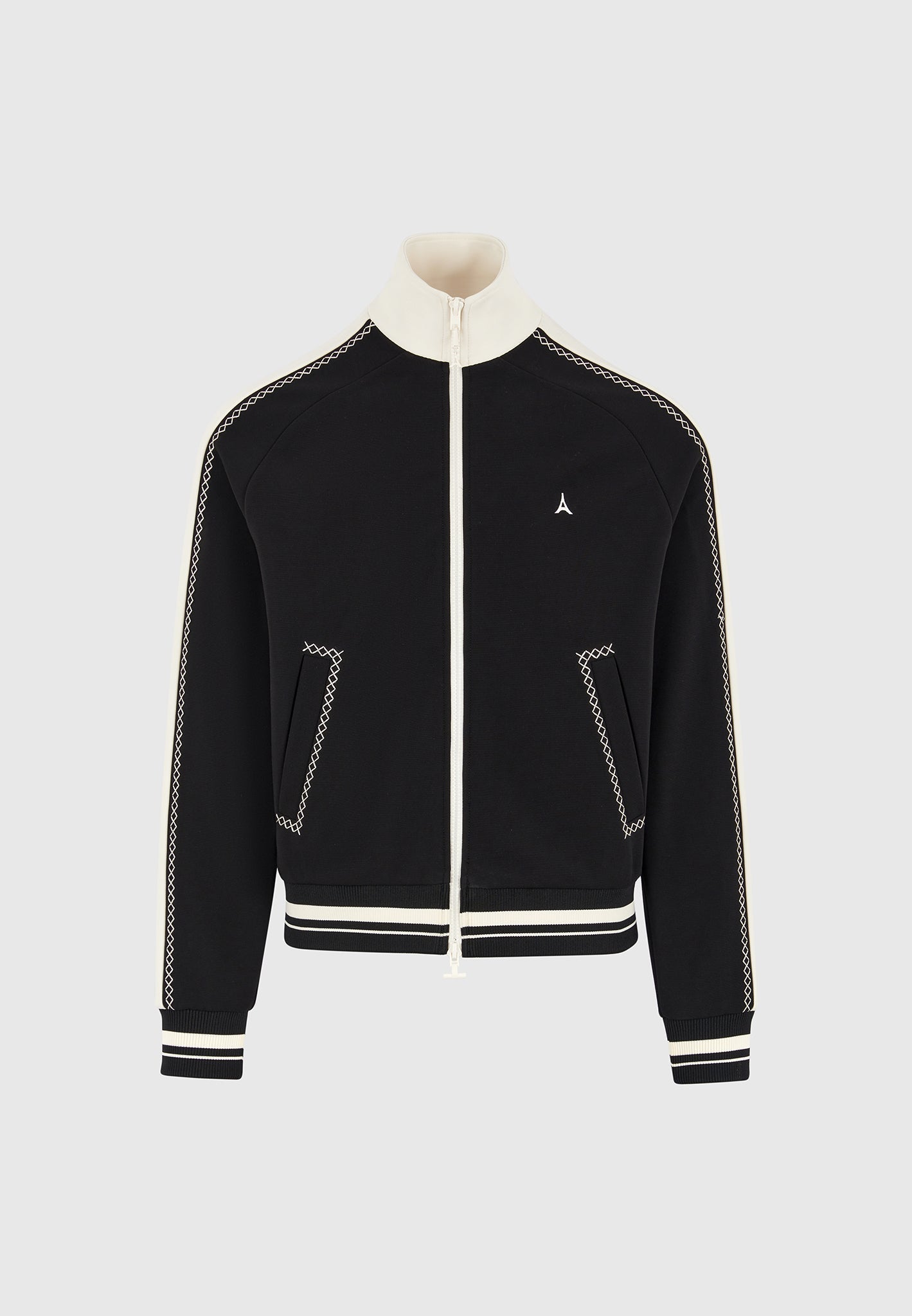 contrast-whipstitch-raglan-track-jacket-black