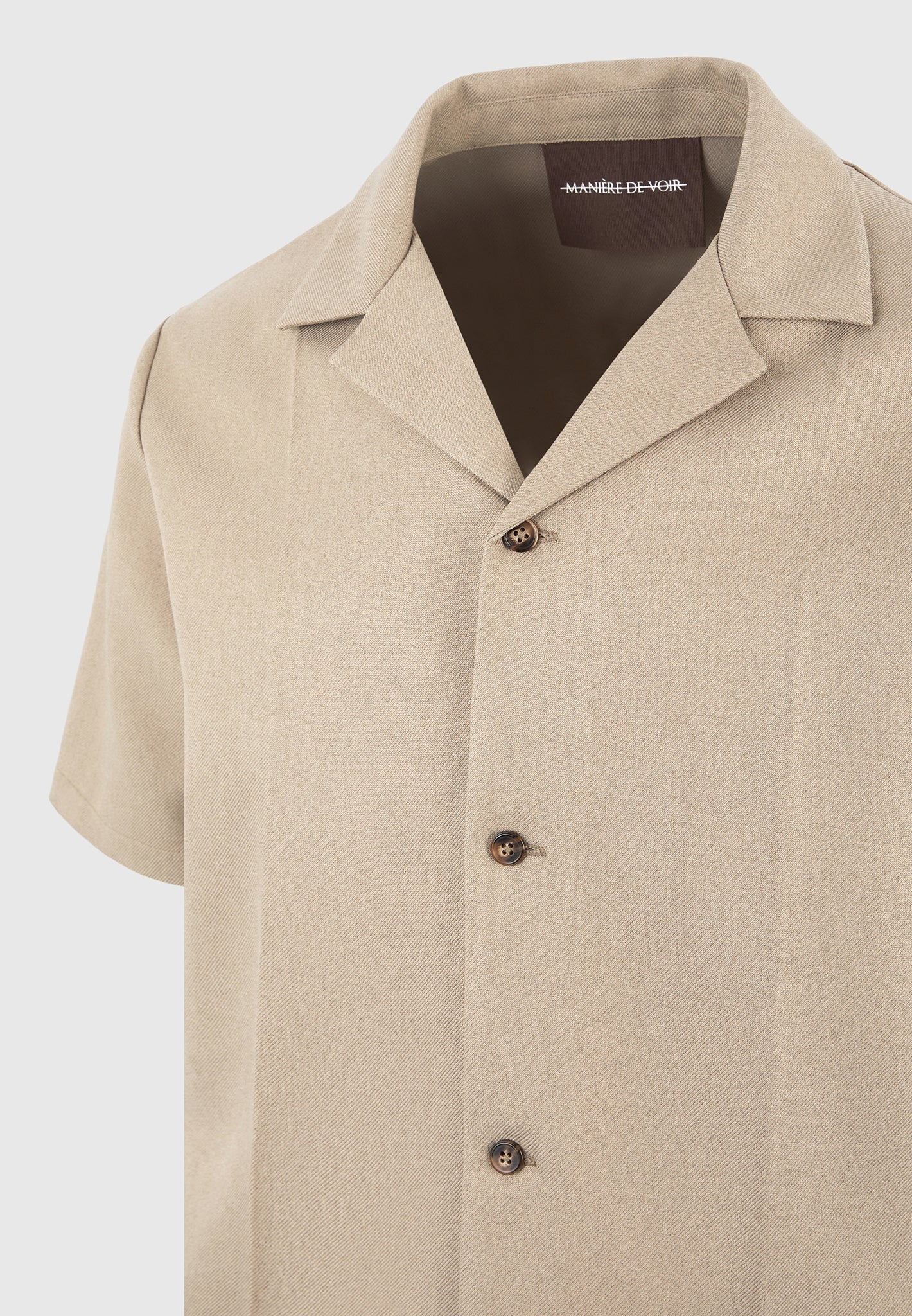Felix - Tailored Shirt With Crease - Beige