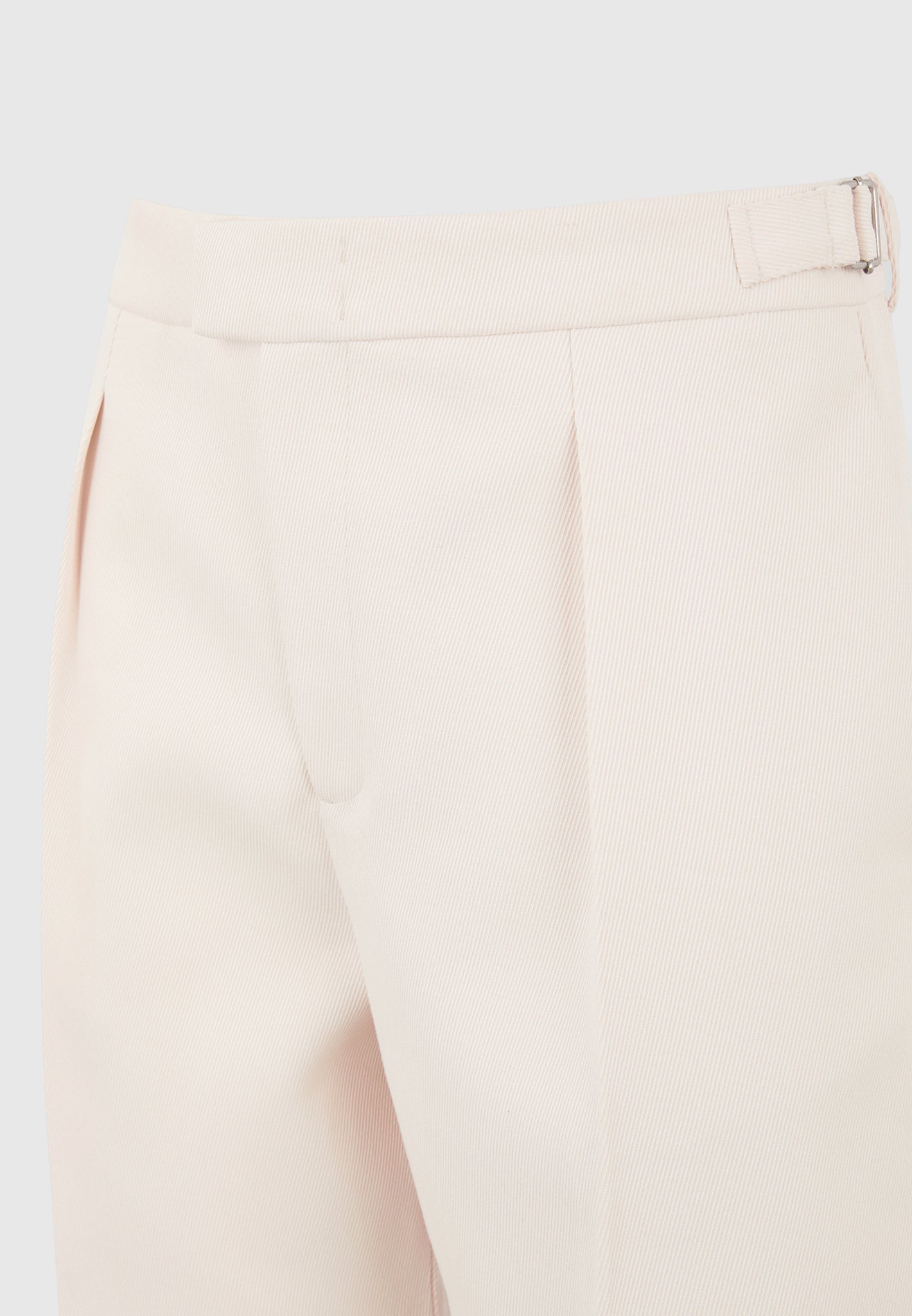 Marin - Twill Pleated Shorts - Cream