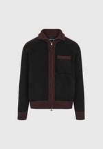 rene-colour-block-zip-through-cardigan-black-brown