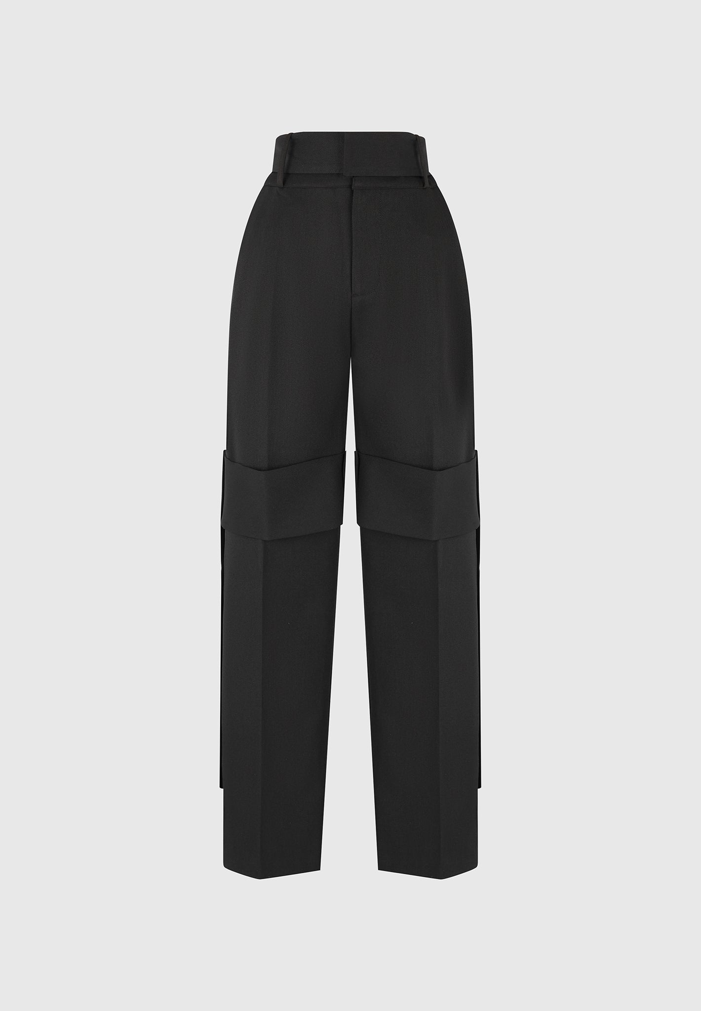 tailored-belted-strap-detail-trousers-black