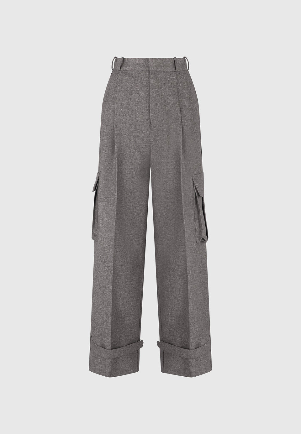danielle-textured-tailored-pleated-cargo-trousers-grey-marl