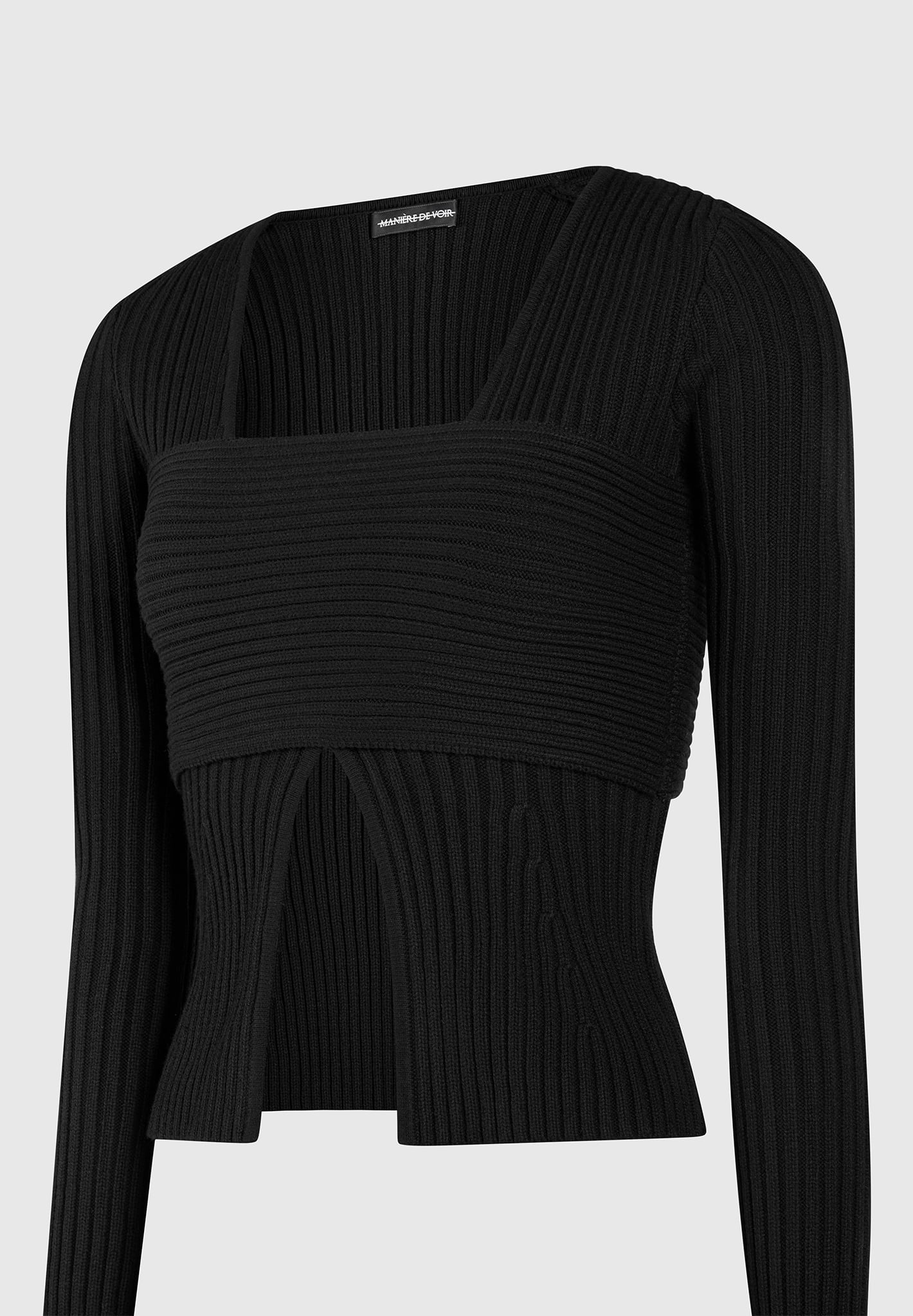 3-in-1-knit-overlay-bandeau-cardigan-black