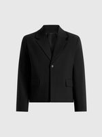 Silas - Tailored Cropped Blazer - Black