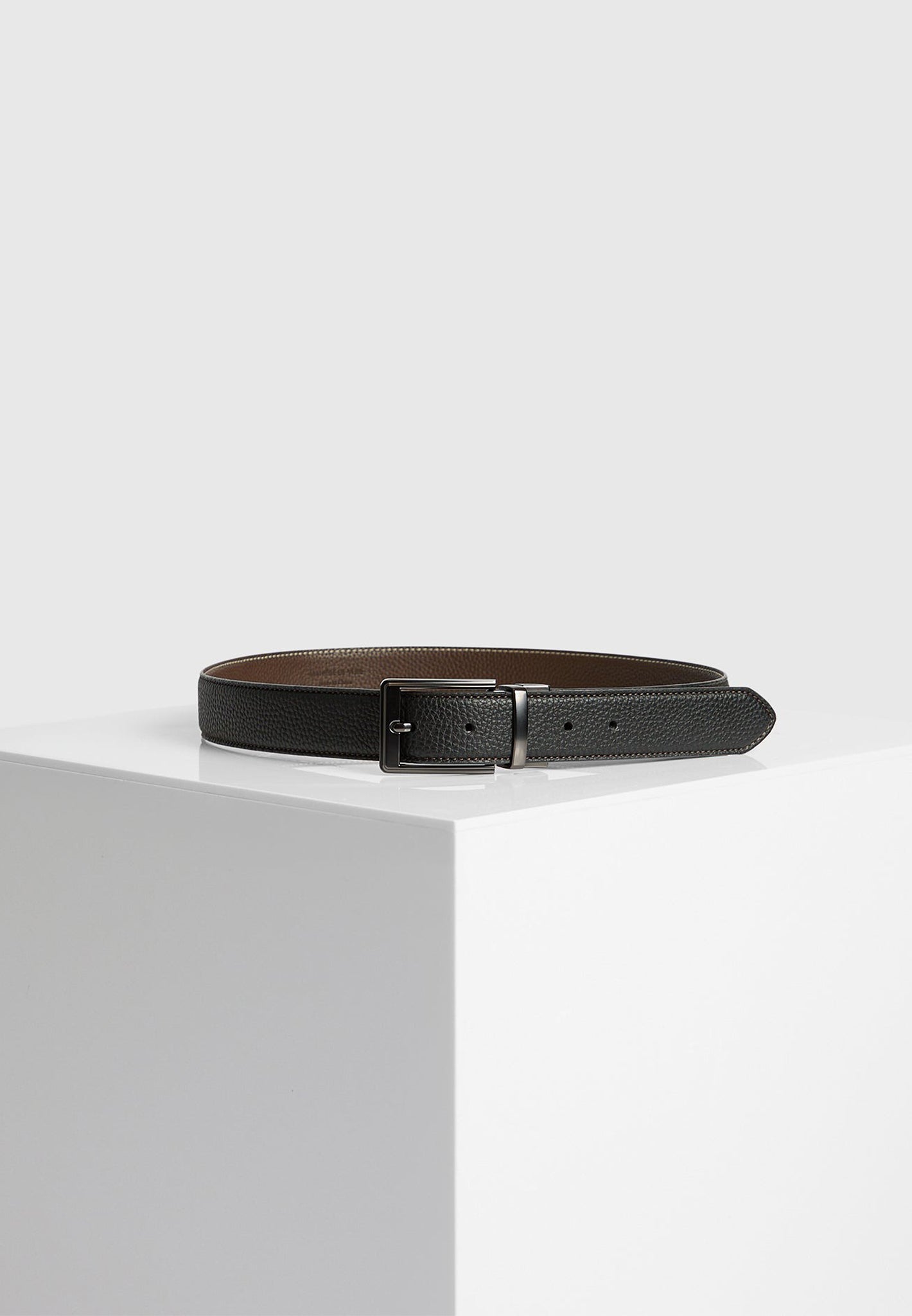 Rafael - Reversible Leather Belt - Black/Brown