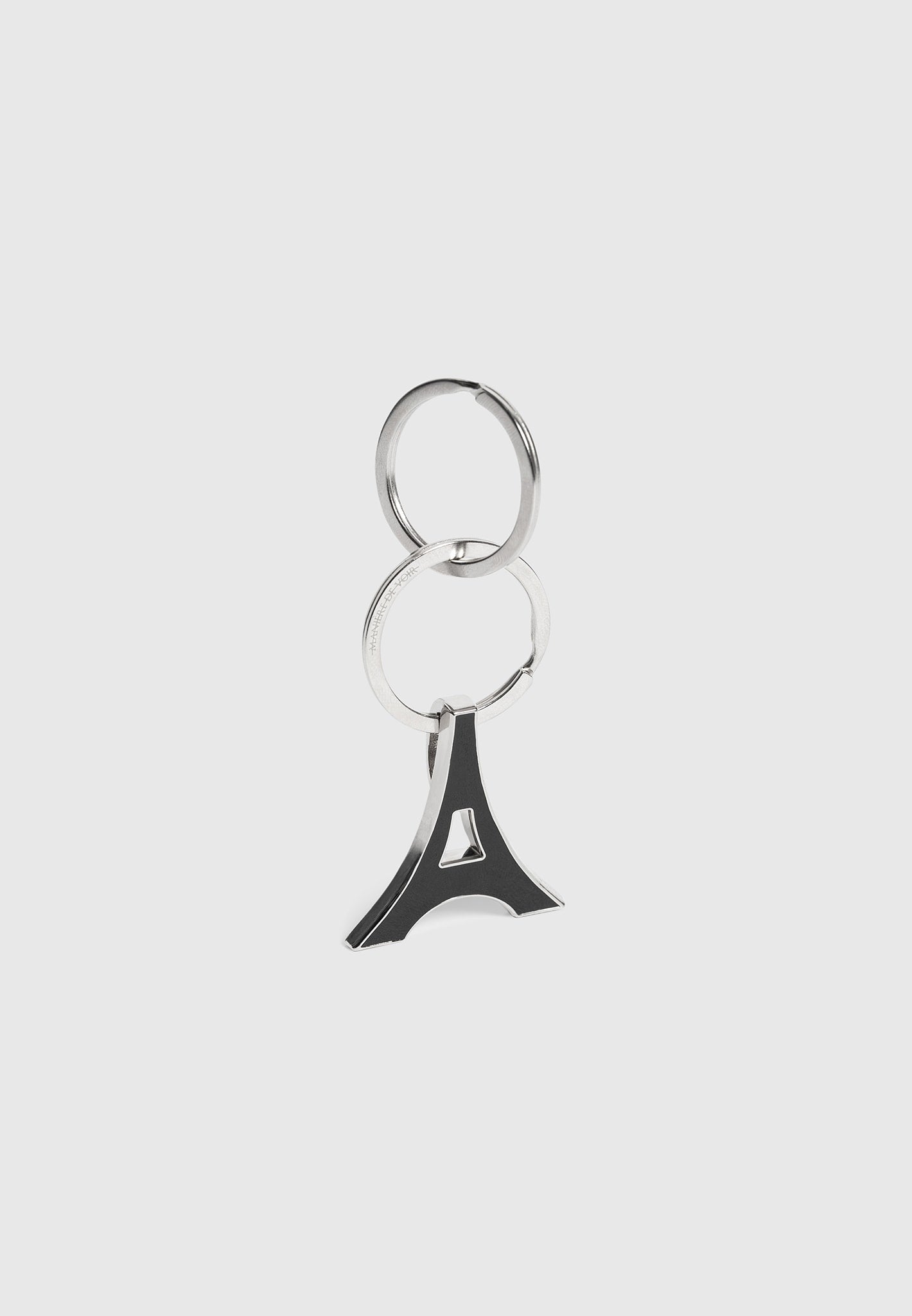 eiffel-enamel-key-ring-black-silver