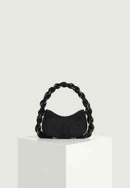 somme-suede-handbag-black-silver