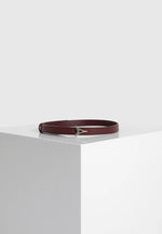 Leonie - Eiffel Slim Leather Belt - Red