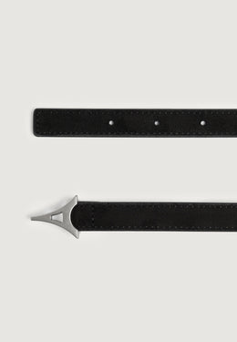 leonie-eiffel-slim-suede-belt-black-silver