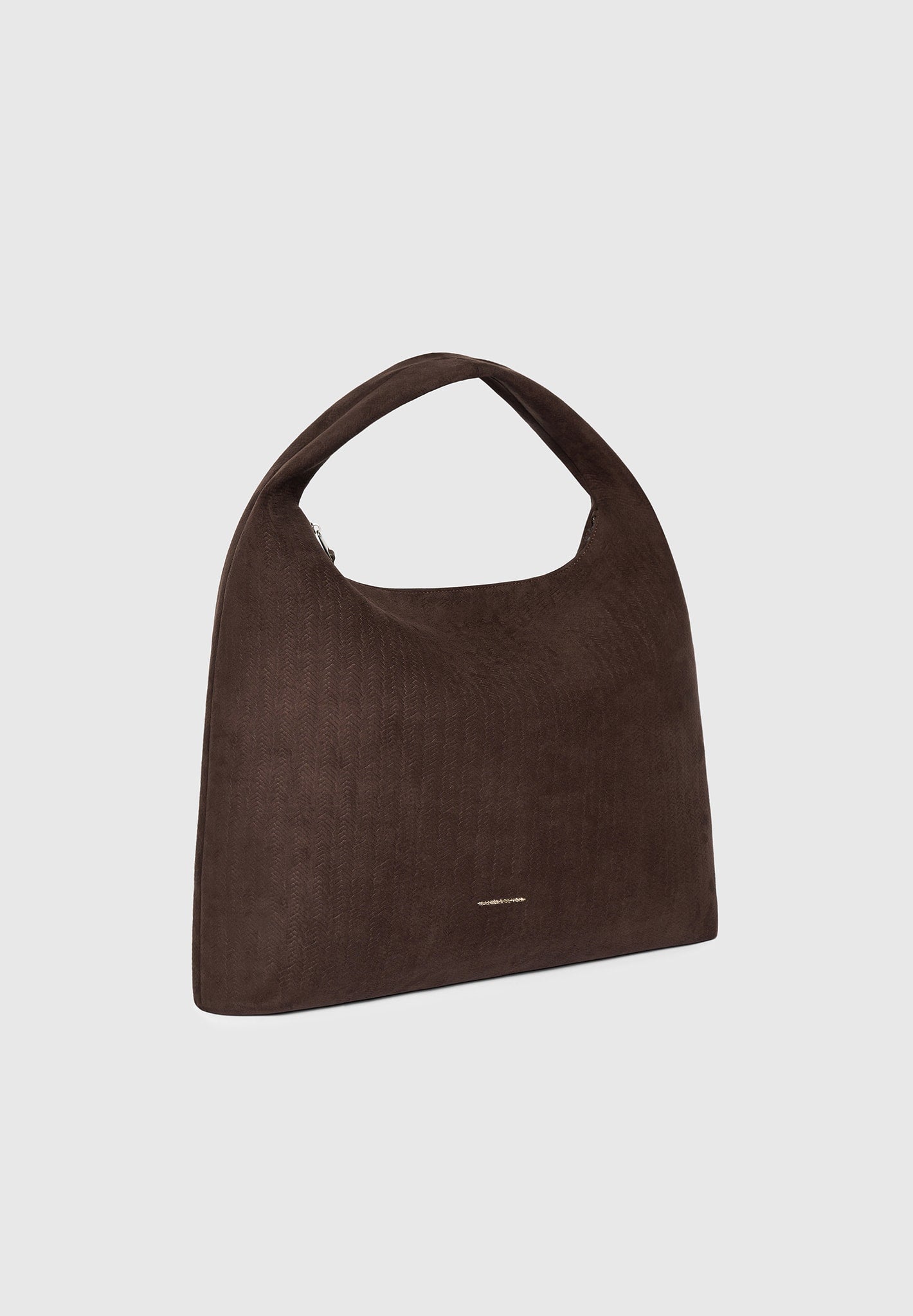Aubin - Braided Suede Hobo Bag - Brown 