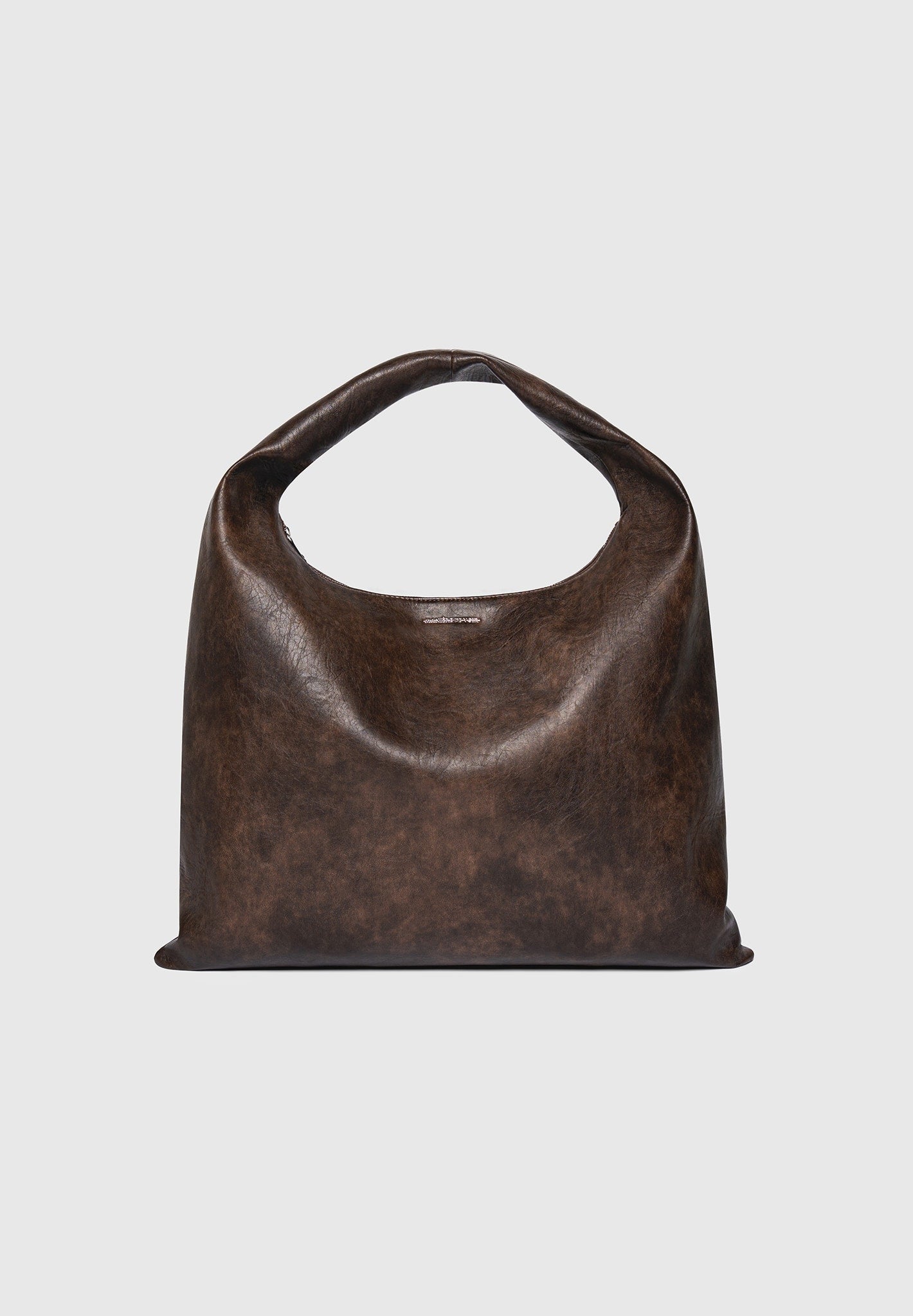 Aubin - Vintage Leather Hobo Bag - Brown 