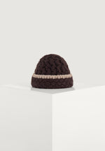 Otis - Waffle Knit Beanie - Brown