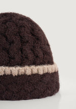 Otis - Waffle Knit Beanie - Brown