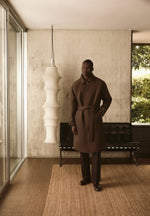 Alfie - Reversible Belted Wool-Blend Car Coat - Brown / Taupe