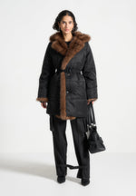 fur-longline-belted-coat-black