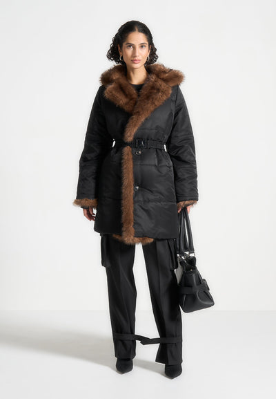alima-fur-longline-belted-coat-black