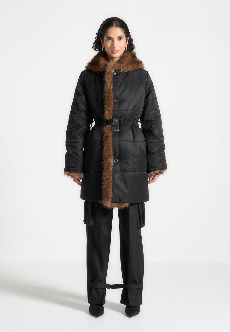 alima-fur-longline-belted-coat-black