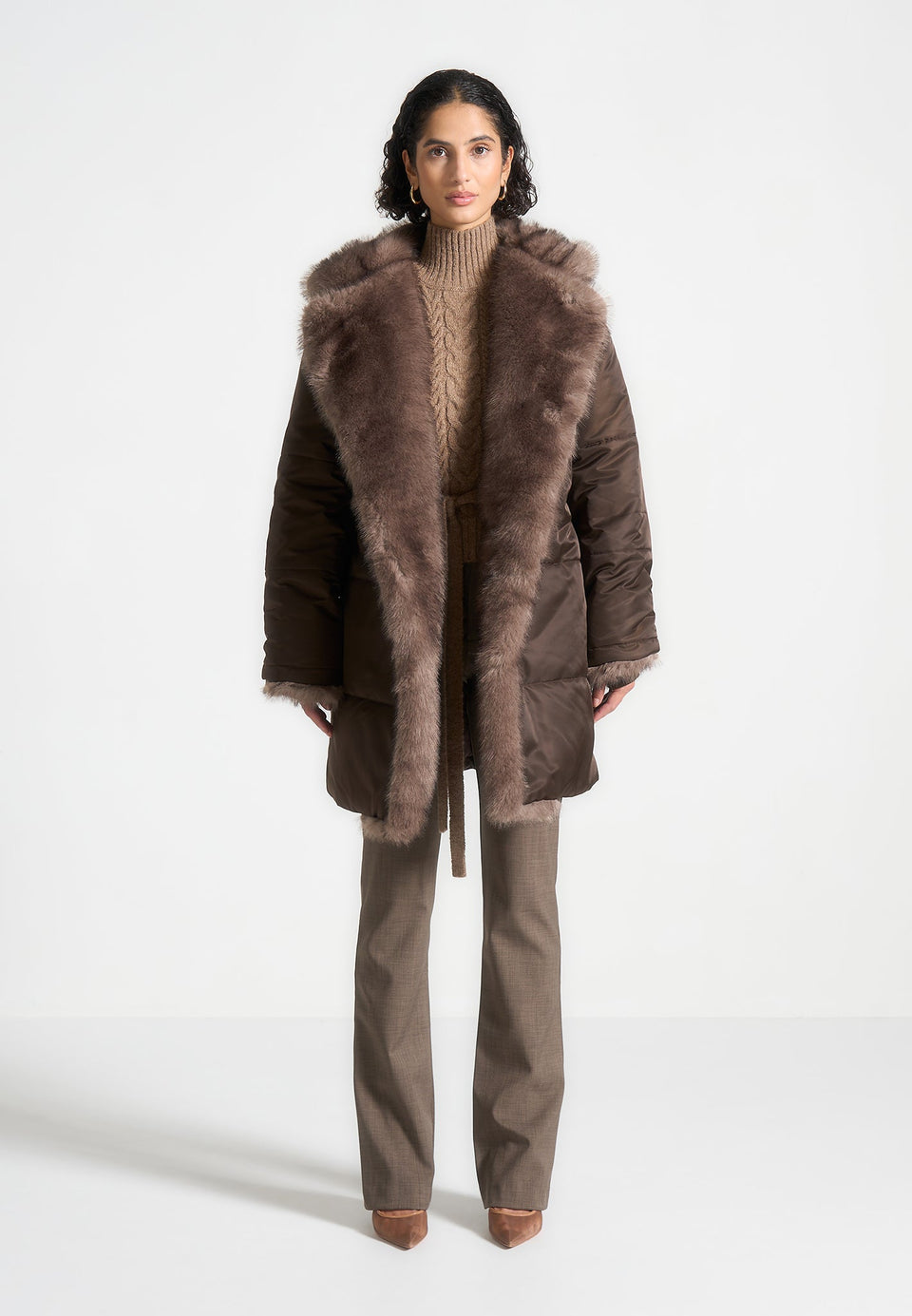 alima-fur-longline-belted-coat-brown