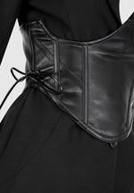 blazer-with-vegan-leather-corset-black