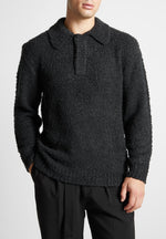 boucle-knit-polo-jumper-black