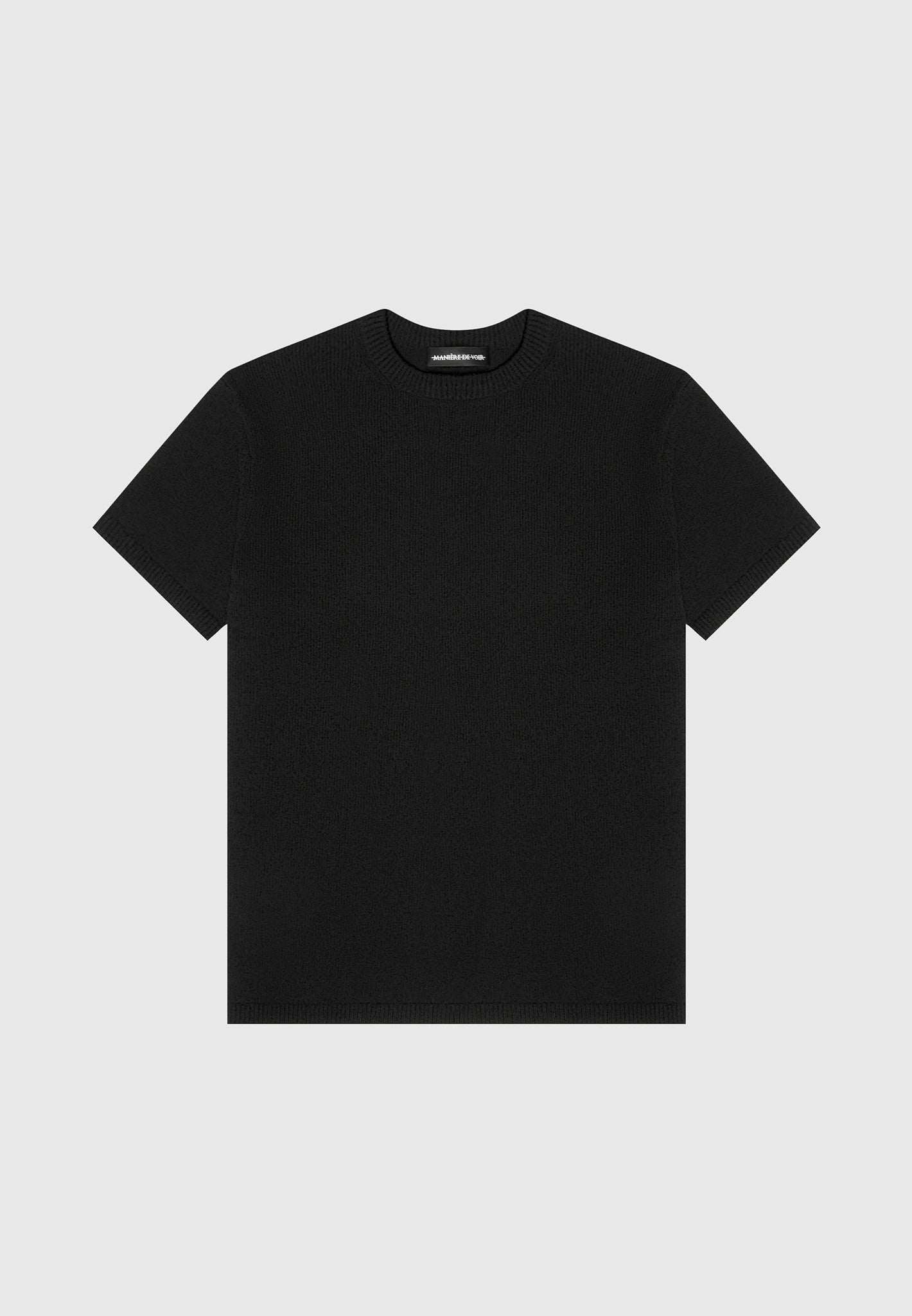 boucle-knit-regular-fit-t-shirt-black