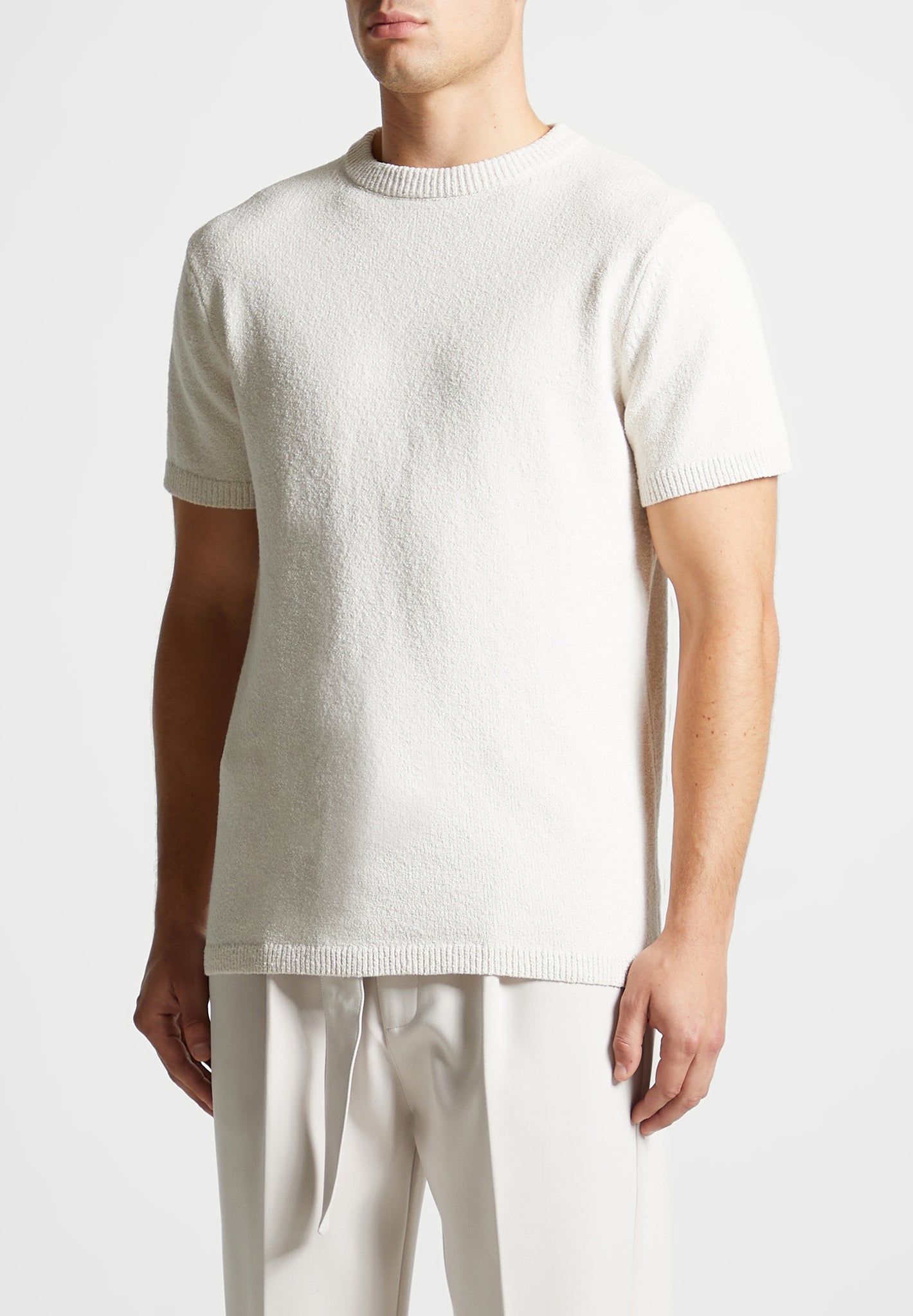 boucle-knit-regular-fit-t-shirt-cream