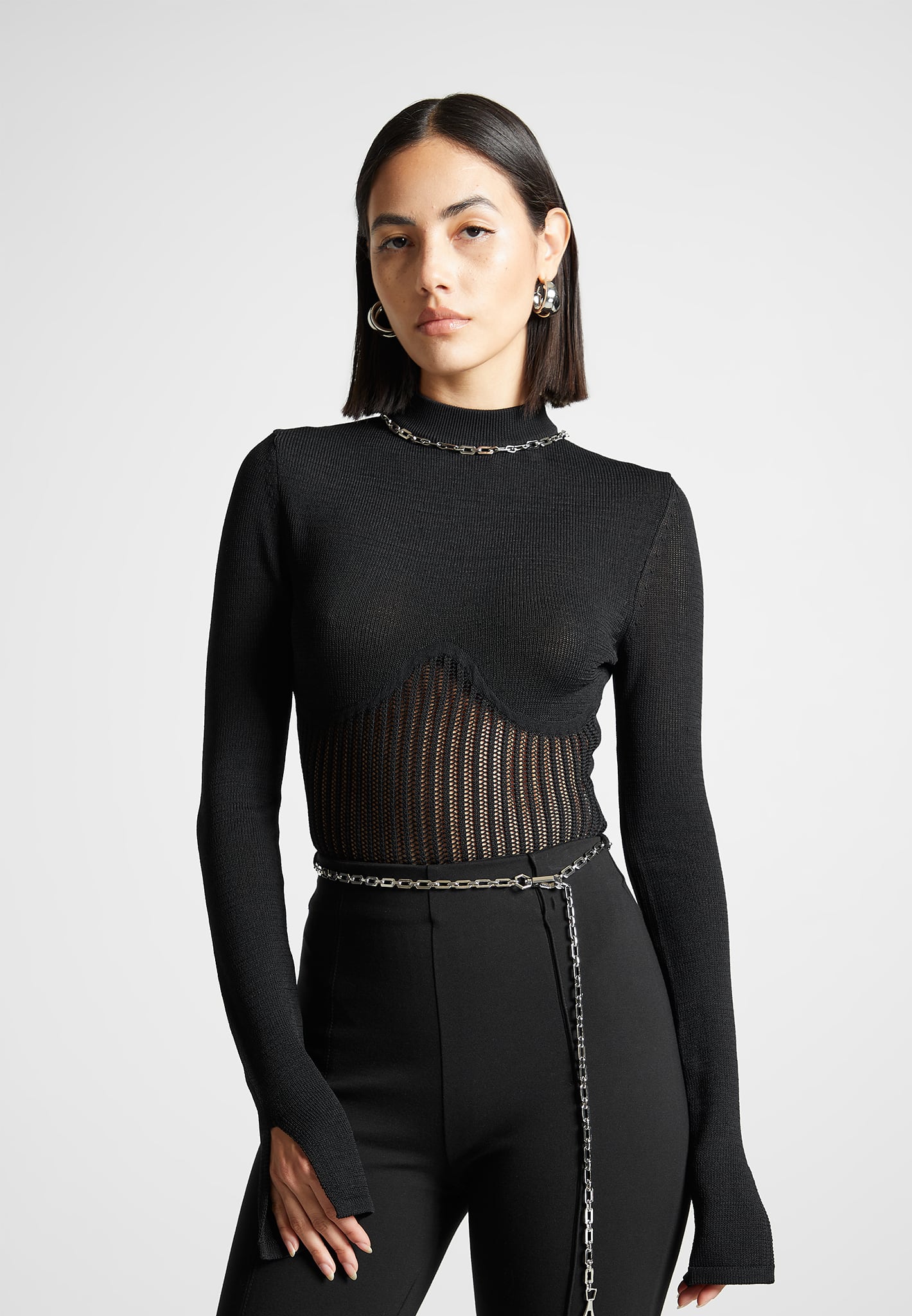 contour-knit-bodysuit-with-chain-black