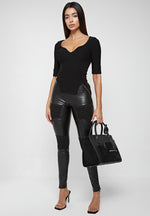 dipped-hem-sleeved-ribbed-top-black