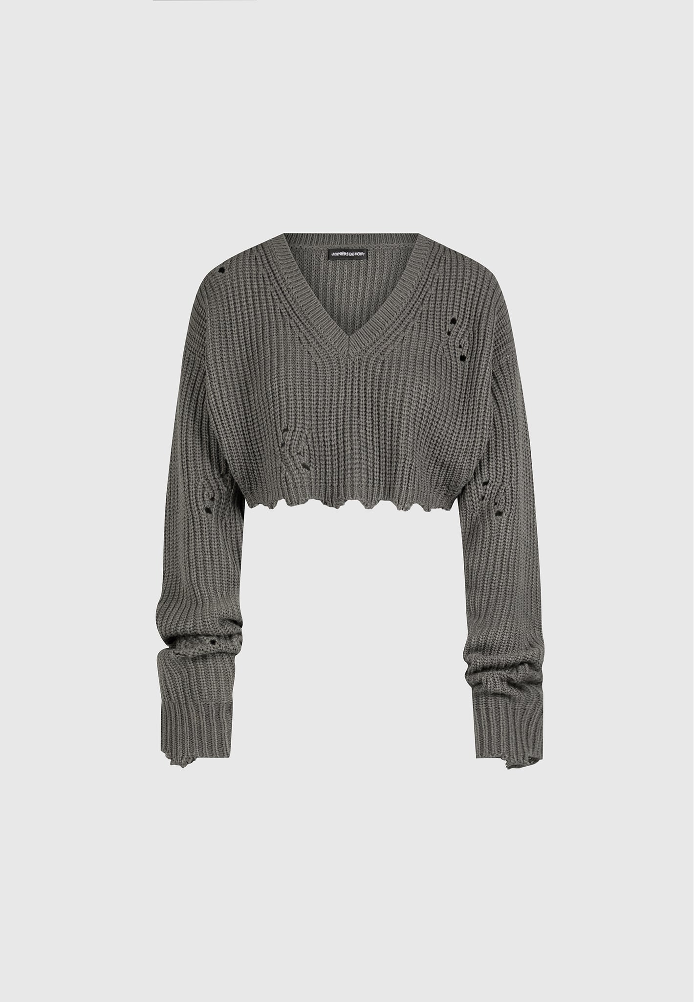 distressed-knit-crop-jumper-khaki