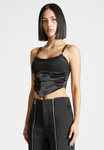 draped-satin-corset-top-black