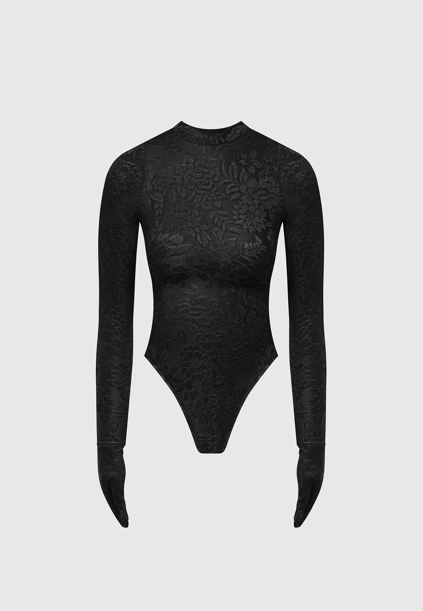 colsie Marled Gray Bodysuit Size M - 48% off