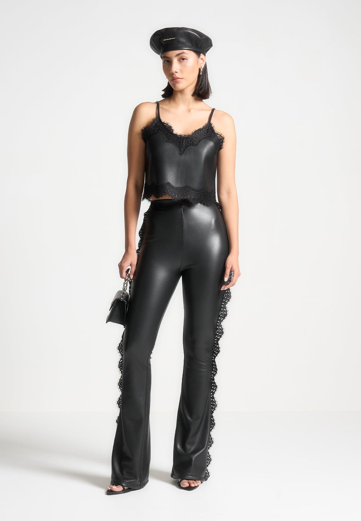 lace-trim-leather-camisole-top-black