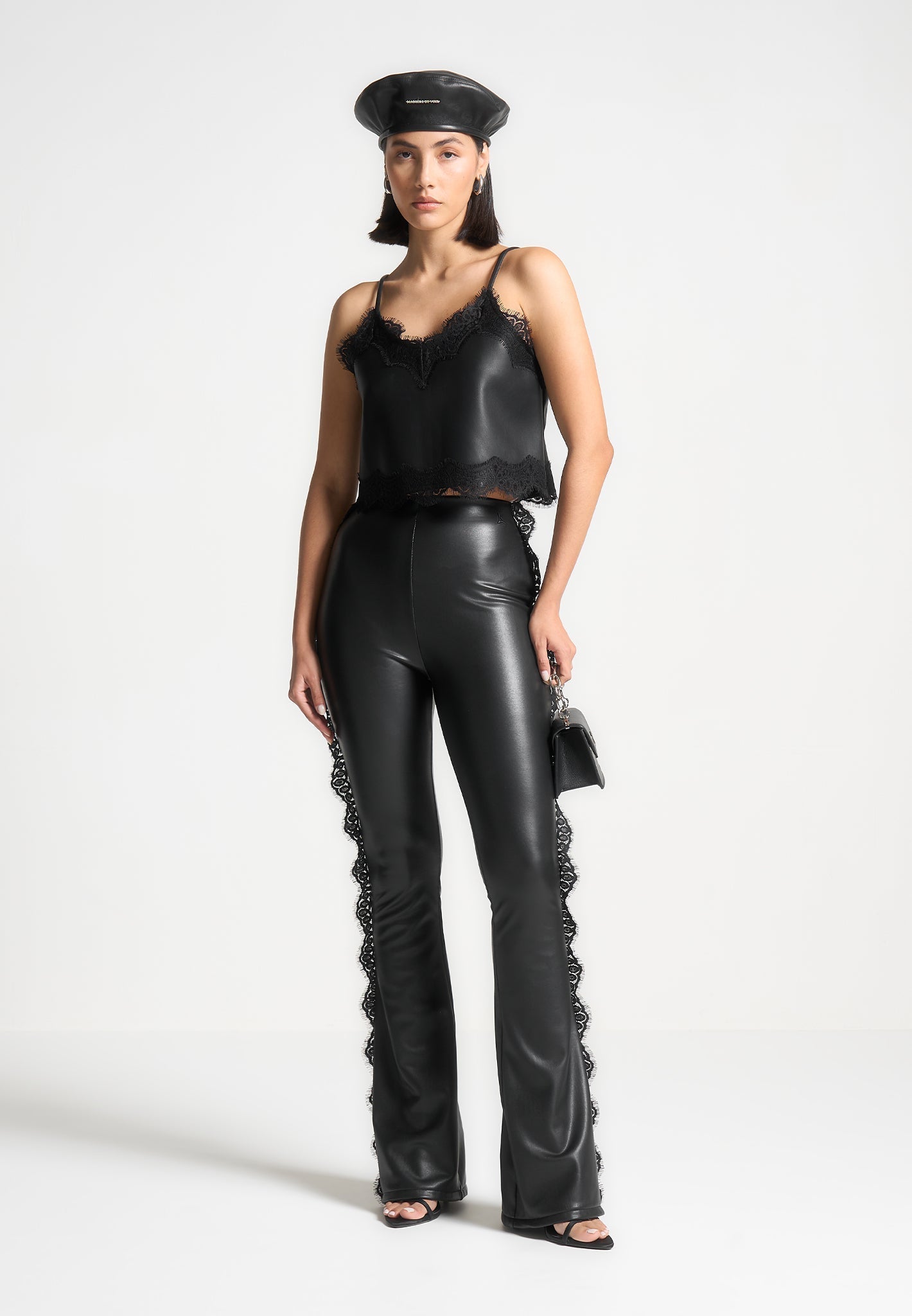 lace-trim-leather-fit-and-flare-leggings-black